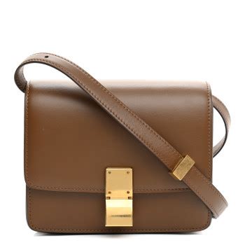 celine camel|CELINE Smooth Calfskin Small Classic Box Flap Bag Camel .